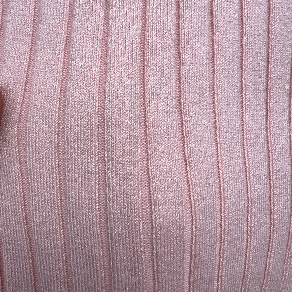 Divided Pink Ribbed Tank Top - Picture 3 of 4